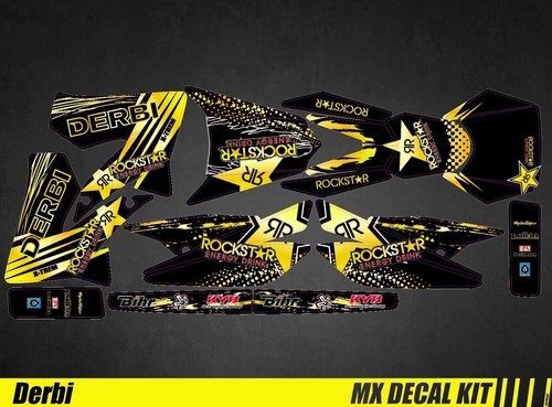 Motorcycle decal kit for derbi - decal,