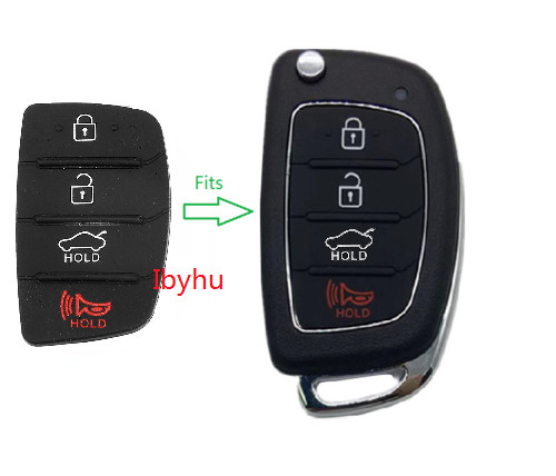 Fits hyundai button key - 4,