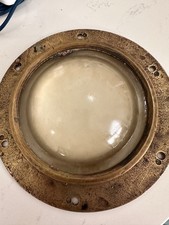 Vintage Brass Porthole Window