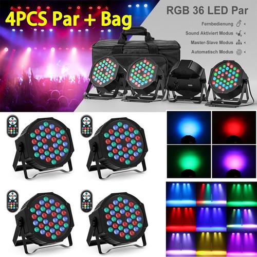 Led rgb par - 4x, 36