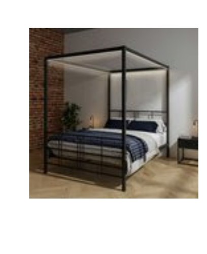 Poster bed with led lights - poster,