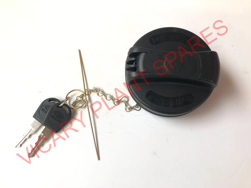 Vented lockable fuel cap - fuel, jcb