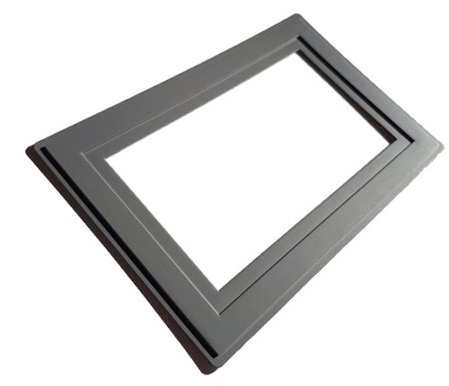 Grey double light switch - grey,