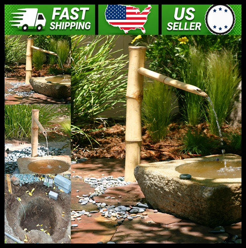 Traditional bamboo fountain - bamboo,