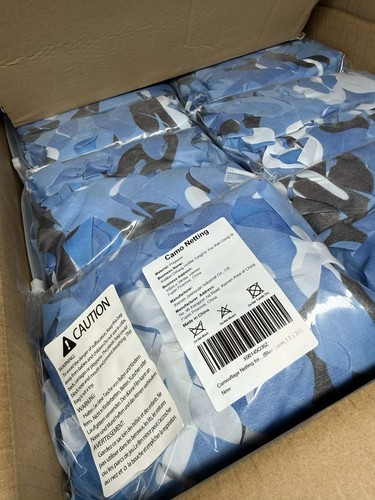 Blue camo netting camouflage - camo,