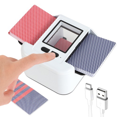 2deck card shuffling - shuffling, machine