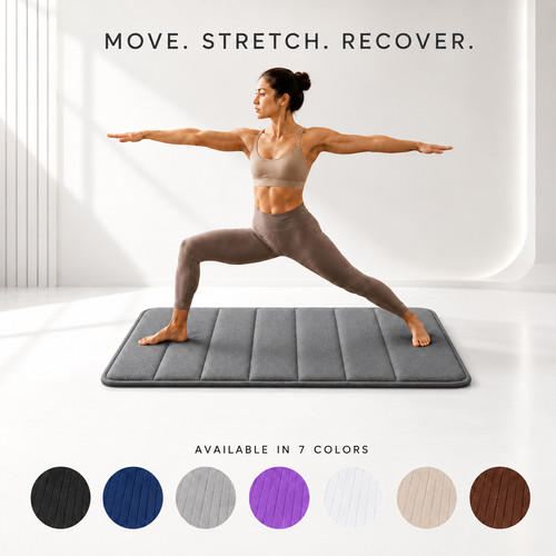 Non slip exercise yoga mat - non,
