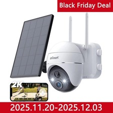 ieGeek Wireless Outdoor 360° PTZ Security Camera WiFi Home Battery CCTV System