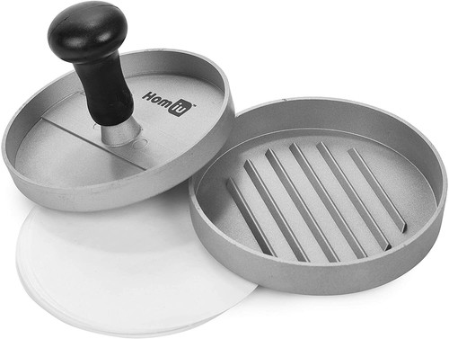 Stainless steel burger press - stainless,