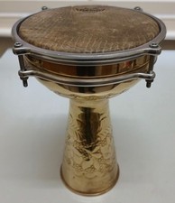 Darbuka Drum, Brass, 8 inch