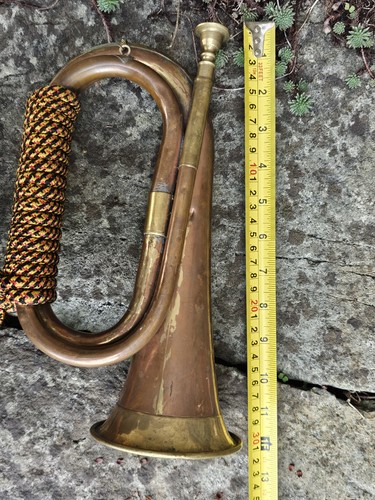 Brass military bugle lvintage - brass,