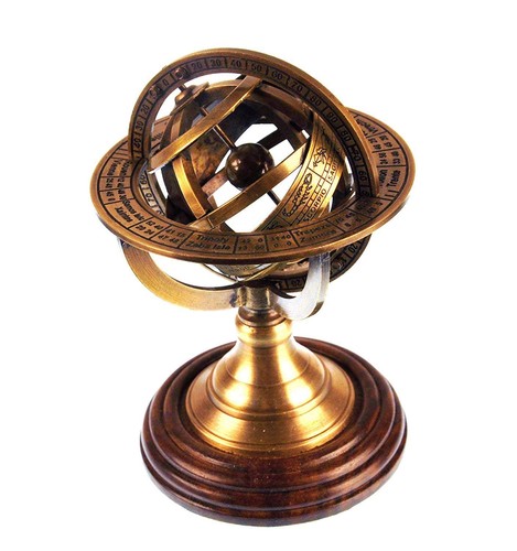 Nautical brass armillary - 5",