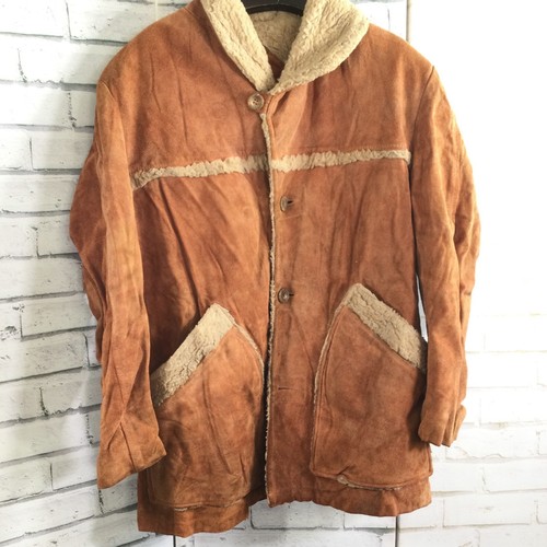 Vintage camel colour shearling - vintage,