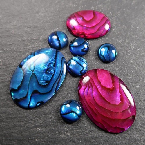 Abalone shell cabochons for
