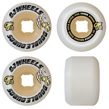 OJ Skateboard Wheels 54mm Double Duro Mini Combo 101A/95A White