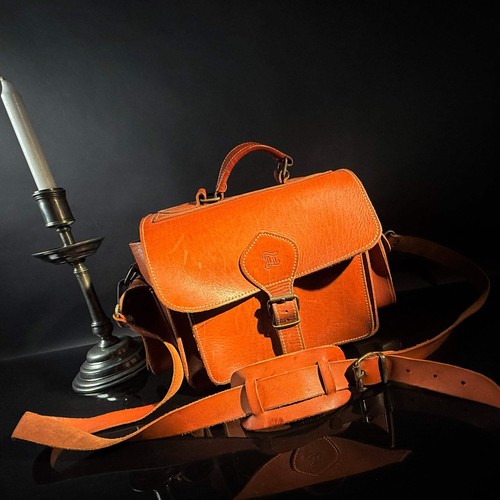 Grafea caramel leather camera - caramel,