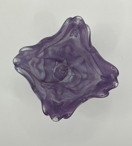 Murano style lilac glass