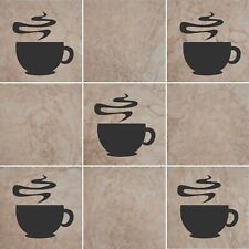 Coffee Cups Vinyl Wall Tile
