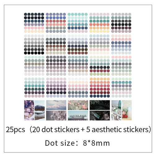 100 sheets watercolor - sheets, polka