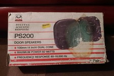 Phoenix 4" 60 Watts Max Car Van Dash Door Speakers Vintage New Old Stock