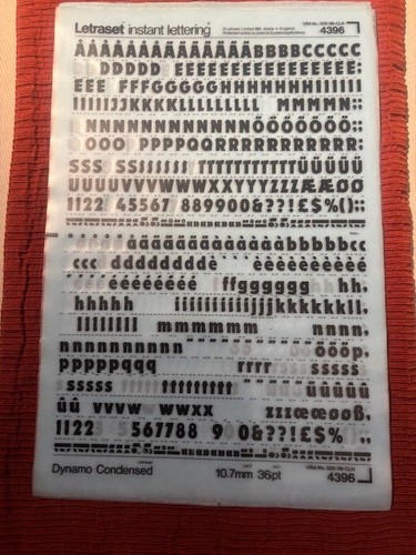 Letraset instant lettering - letraset, 3