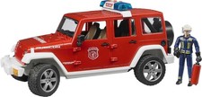BRUDER, JEEP Wrangler Firefighter with character Scale: 1/16, 1/16, BRU2528