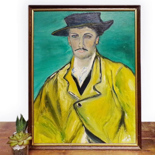 Original oil painting portrait - oil,