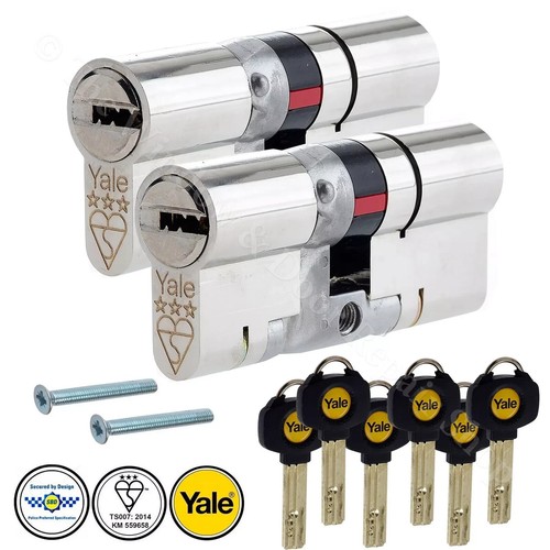 Yale platinum keyed alike euro - platinum,