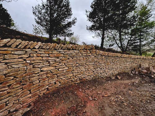 Limestone walling facing - limestone,