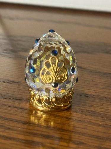 Swarovski egg golden accents - swarovski, w/golden