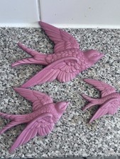 Vintage ceramic set 3 pink