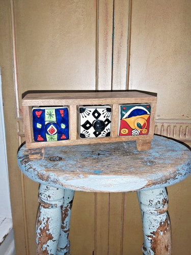 Handmade indian ceramic three - indian,