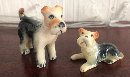 Airedale terrier dogs ceramic - airedale,