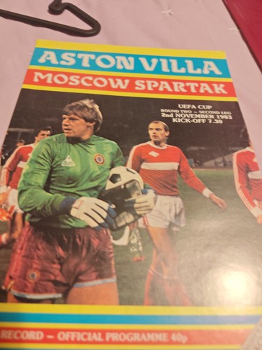 1983 aston villa moscow - aston, v