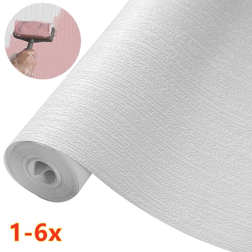 White paintable wallpaper - white,