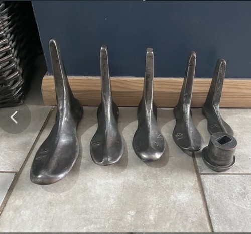 Cast iron shoes lasts used - iron, lasts-used