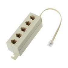 RJ11 Jack 5 Way Outlet