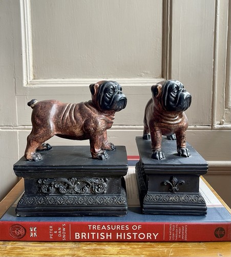 Vintage bronzed bulldog
