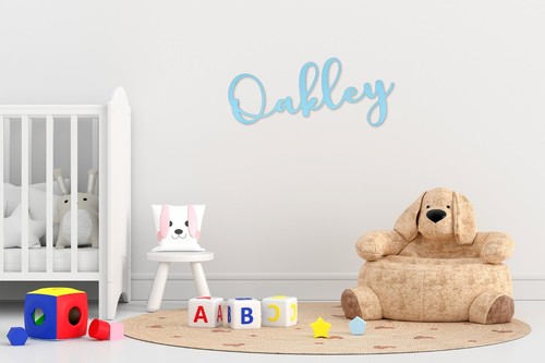 Wooden name letters - wooden, art
