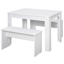 White Particle Board Dining