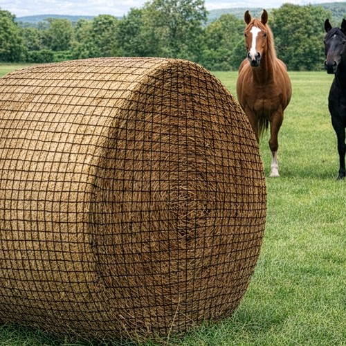 Large hay bale net - net, slow