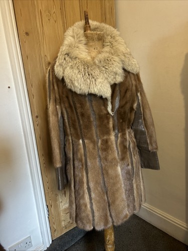 Fur coat fox and mink - mink,