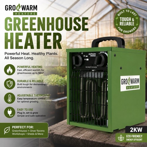 Greenhouse heater 2kw - greenhouse,