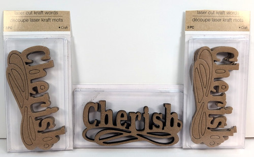 Cherish word chipboard - 9,