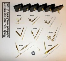 Clock Mechanism Movement Kit with Gold Hands & Parts. Repair Clock. DIY Quartz