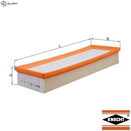 Air filter 997 - lx, for