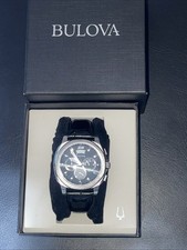 Bulova Men's Chronograph Quartz Watch Keeping Good Time & In Good Condition