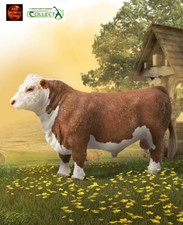 Hereford Bull Polled Cattle Farm Toy Model Figure by CollectA 88861 Brand New