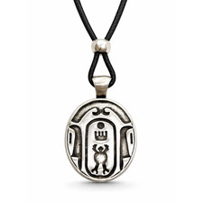 Scarab Beetle Pendant Pewter