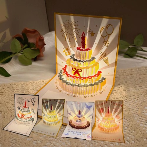 Pop birthday card with - pop-up,
